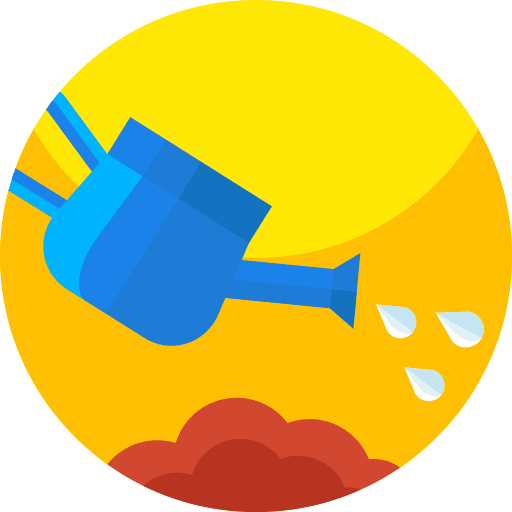 Watering can plant farming and gardening tools icon