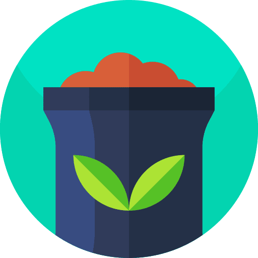 Fertilizer farming and gardening organic bag icon