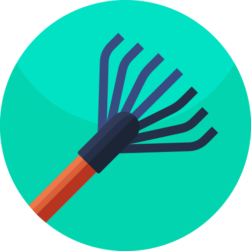 Rake tool gardening gardening tool icon