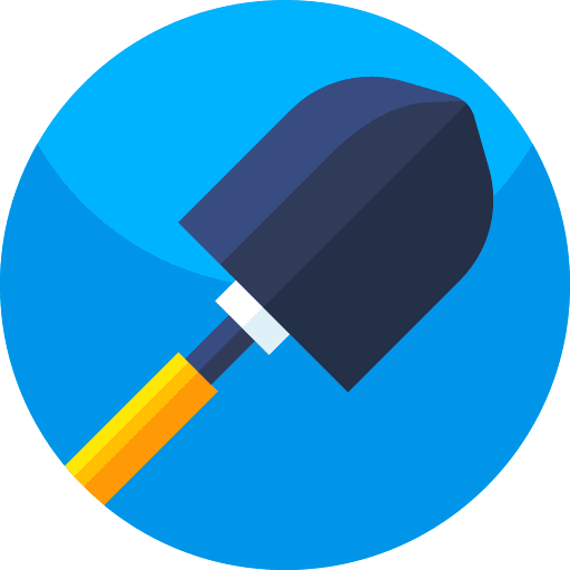 Spade shovel gardening spade icon