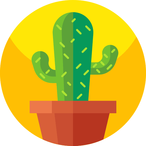 Cactus pot plant pot garden icon