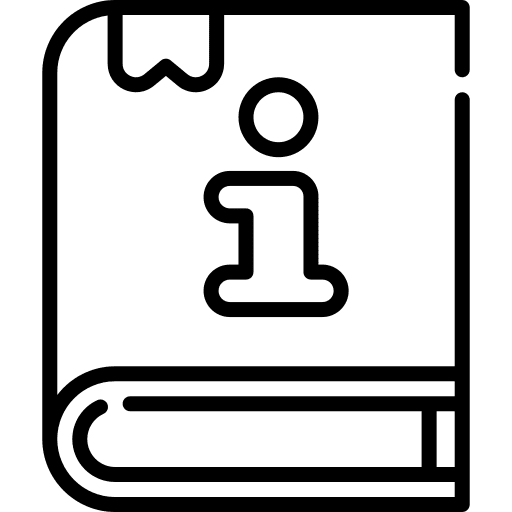 Information bookmark guideline education icon