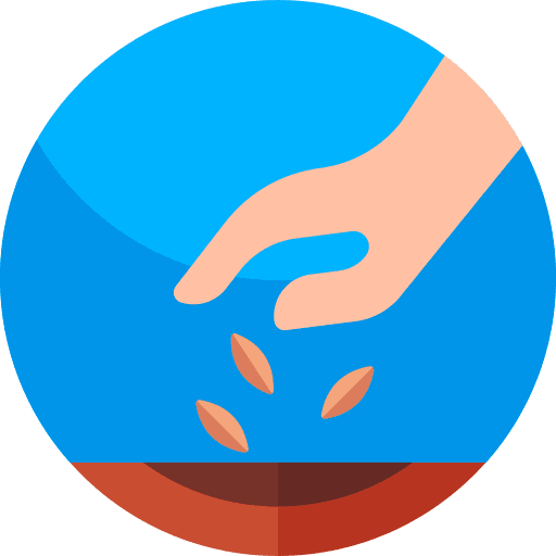 Planting seed growing seed seeds icon