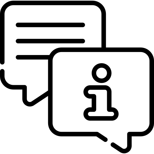 Speech bubble info speech bubble information icon