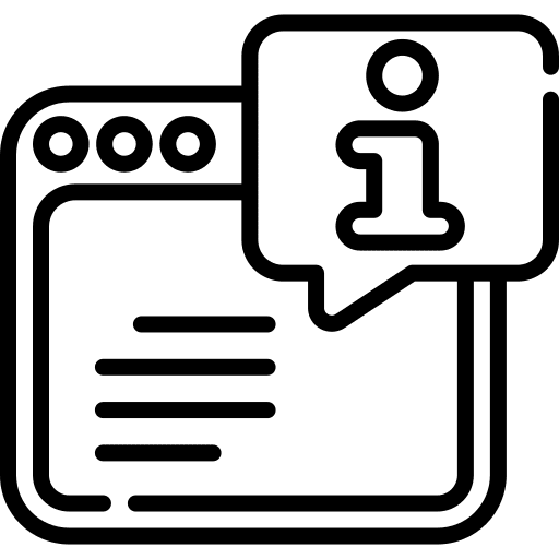 Website info communications speech bubble icon