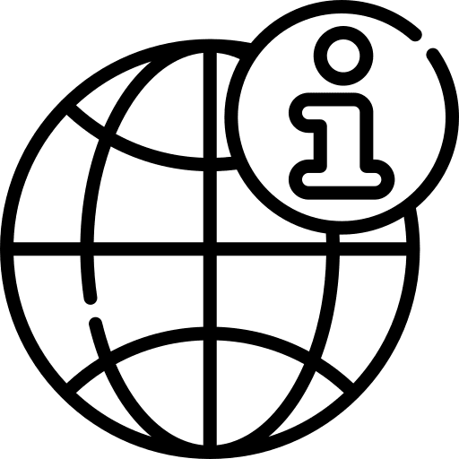 Information earth globe world information icon Information earth globe world information icon