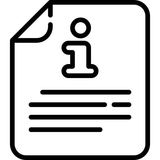 Information information archive document icon