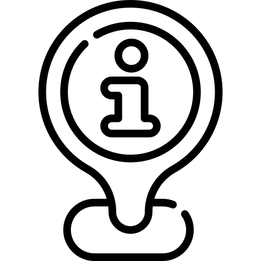 Information point info information point map pointer icon