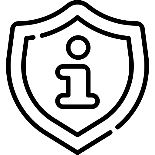 Shield information security shield icon Shield information security shield icon