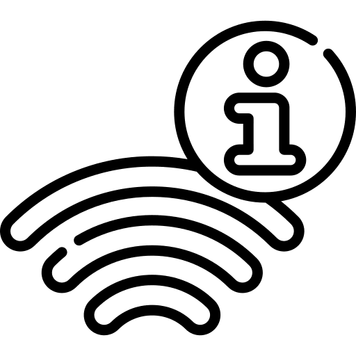 Wifi signal information wifi signal coverage icon Wifi signal information wifi signal coverage icon