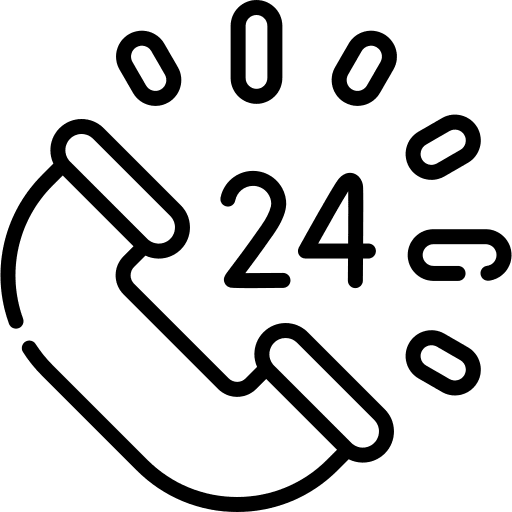 24 hours support customer service communications telephone icon 24 hours support customer service communications telephone icon