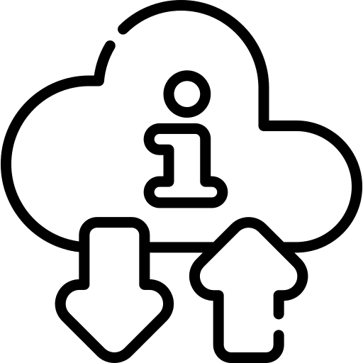 Information interface cloud computing help icon Information interface cloud computing help icon