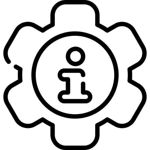 Settings information ui gear icon Settings information ui gear icon