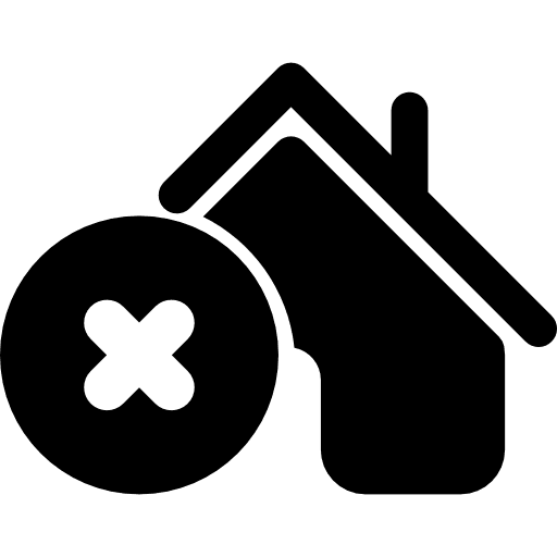 Cancel house cancel interface delete icon