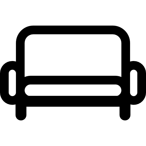 Livingroom sofa sit seat coach icon