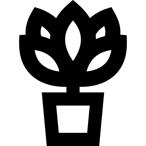 Plant in pot leaf plant leaves icon