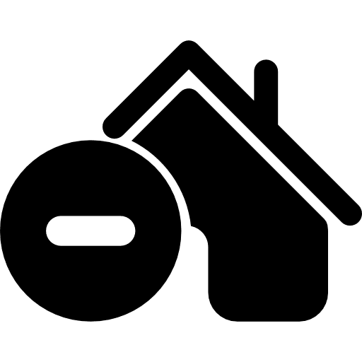 Private house forbidden prohibition house icon