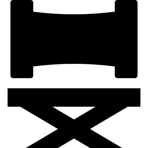 Director chair seat cinema chairs icon Director chair seat cinema chairs icon