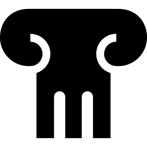 Theatre pillar greek architecture art icon Theatre pillar greek architecture art icon