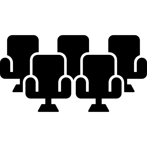 Theatre seats seat buildings chairs icon Theatre seats seat buildings chairs icon