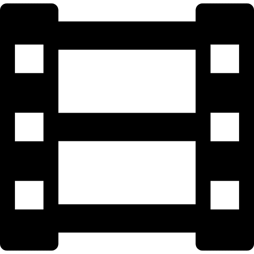 Film strip technology filming video player icon Film strip technology filming video player icon