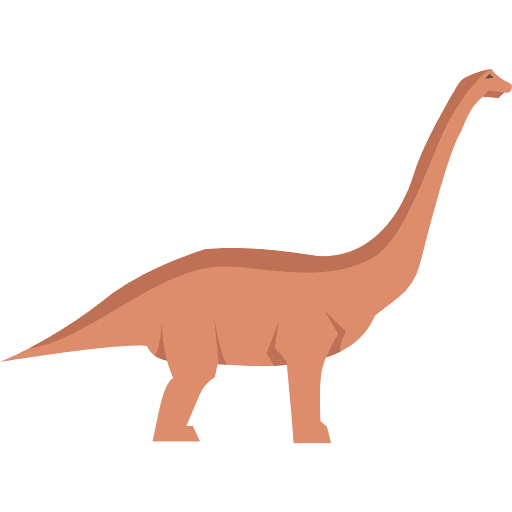 Brontosaurus extinct herbivore wild life icon Brontosaurus extinct herbivore wild life icon
