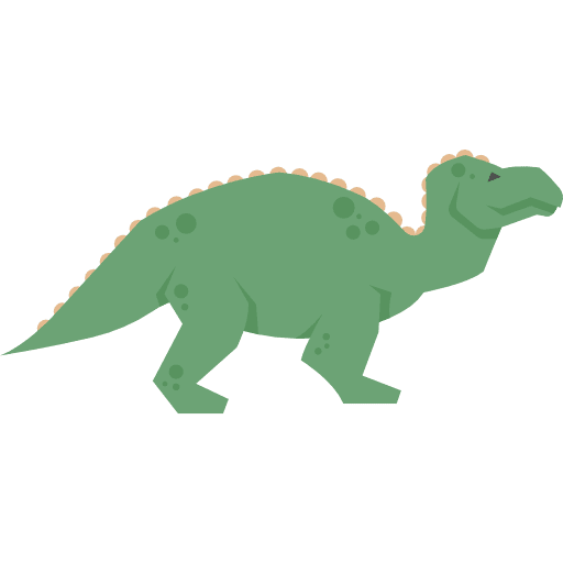 Iguanodon extinct herbivore animals icon Iguanodon extinct herbivore animals icon
