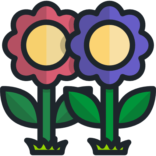 Flowers flowers botanical multimedia option icon Flowers flowers botanical multimedia option icon