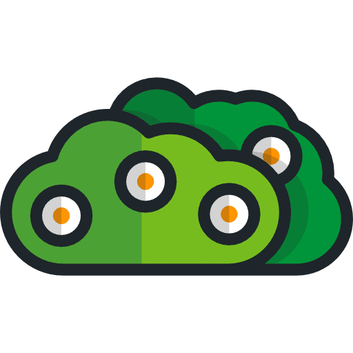 Bush yard plant botanical icon Bush yard plant botanical icon