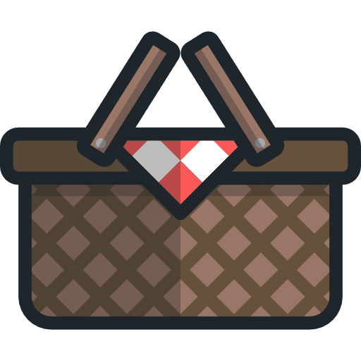 Picnic basket entertainment basket picnic basket icon Picnic basket entertainment basket picnic basket icon