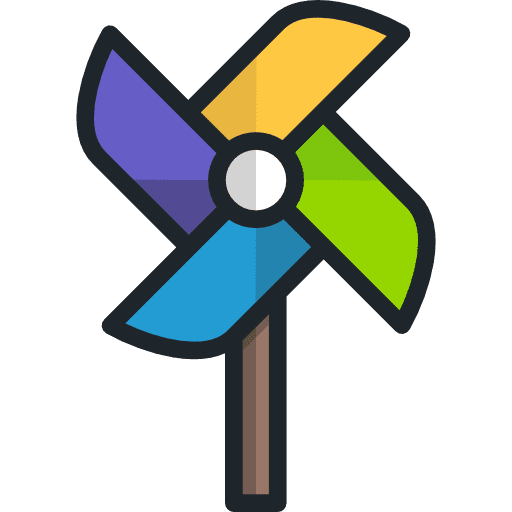 Pinwheel wind pinwheel toy icon Pinwheel wind pinwheel toy icon