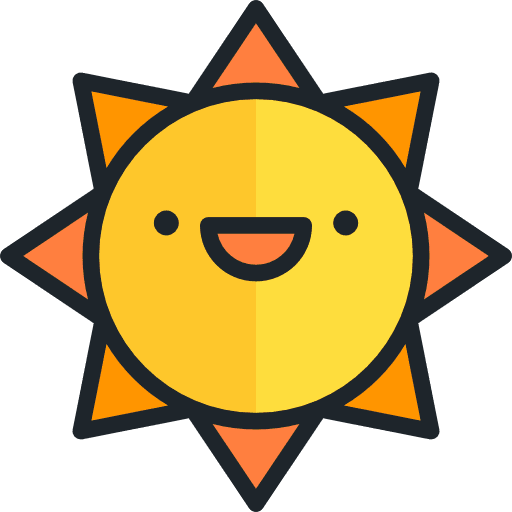 Sun summer holidays warm icon Sun summer holidays warm icon