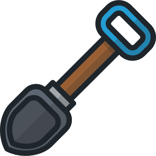 Shovel tools and utensils construction home repair icon Shovel tools and utensils construction home repair icon