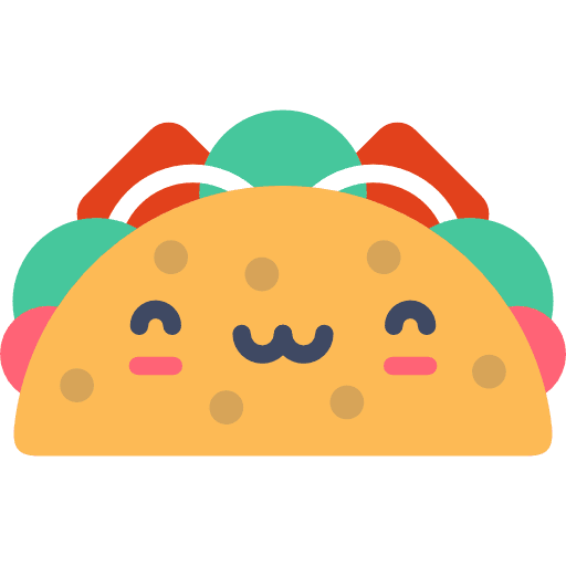 Taco taco food and restaurant food icon
