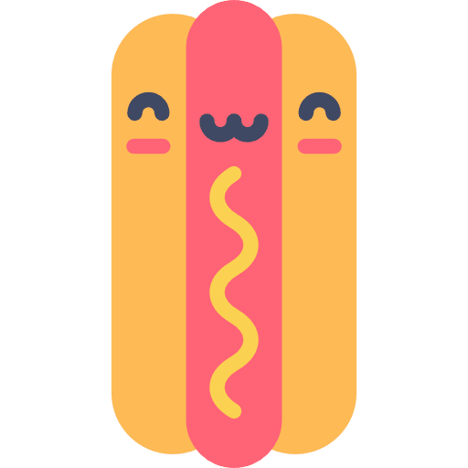 Hot dog hot dog food junk food icon