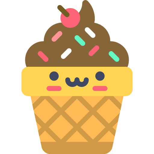Ice cream food and restaurant dessert summertime icon