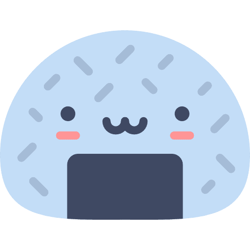 Onigiri asian food snack icon