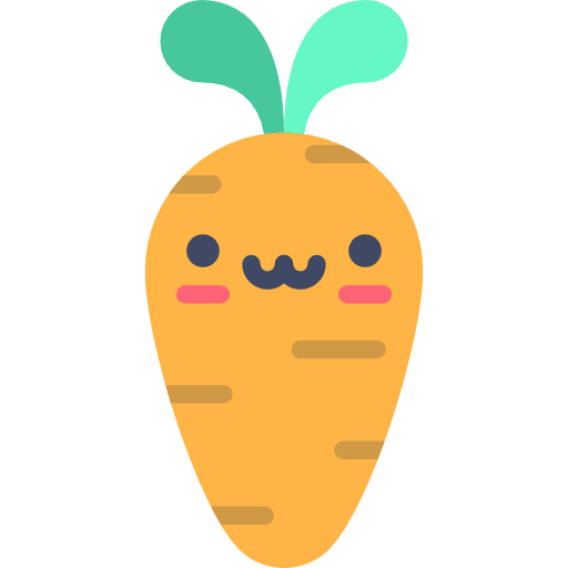 Carrot diet food and restaurant organic icon