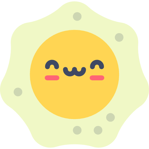 Fried egg organic food fried egg icon