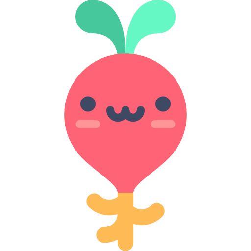 Radish vegetarian organic vegan icon