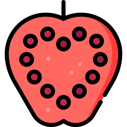 Valentines apple heart love icon