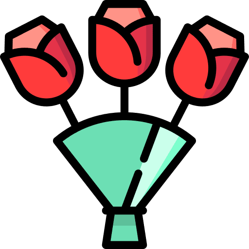 Valentines valentines day bouquet love icon