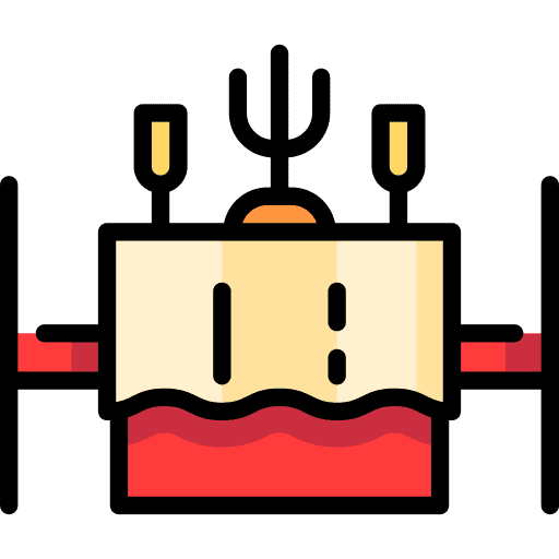 Valentines valentines dinner heart icon