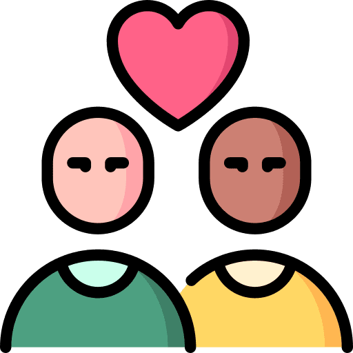 Valentines romantic heart romance icon