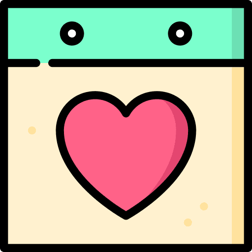 Valentines heart romantic valentines icon