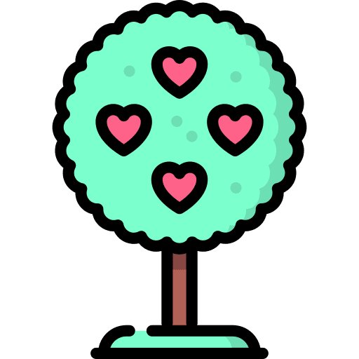 Valentines love valentines day tree icon