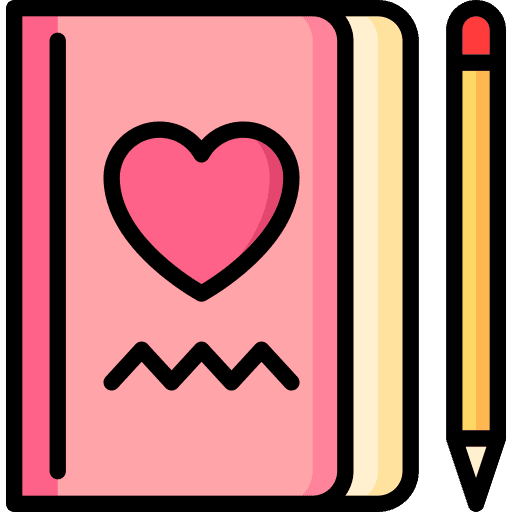 Valentines heart romantic romance icon