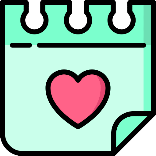 Valentines lover heart romantic icon