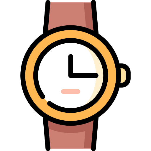 Valentines watch romance lover icon