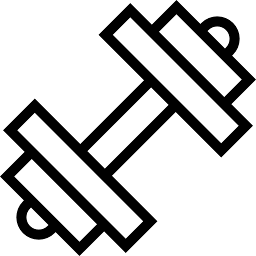 Dumbbell gym dumbbell tools and utensils icon